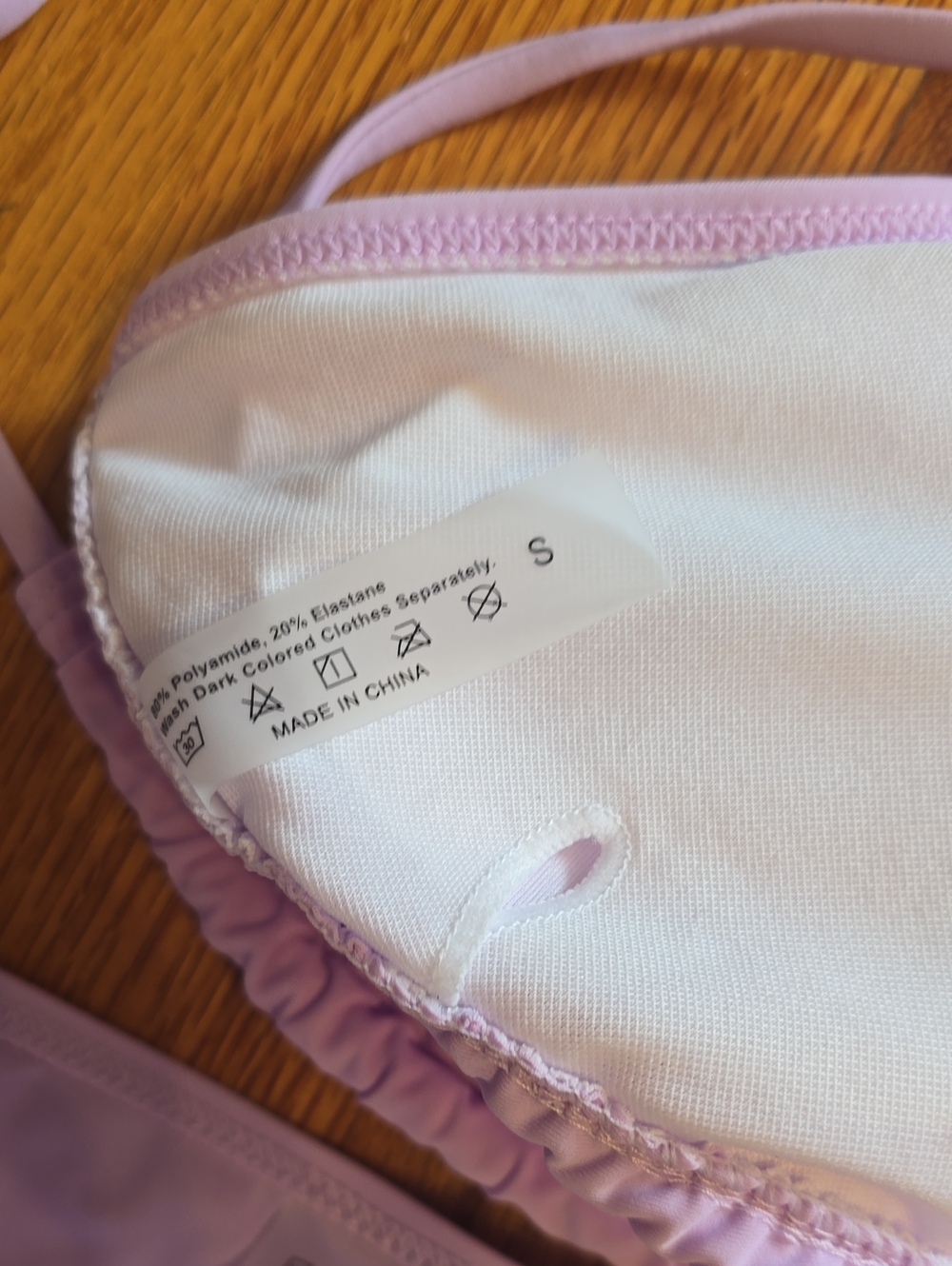 Lilac Triangle String Bikini Set - Picture 3 of 4